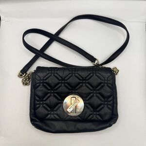 KATE SPADE Quilted Black Leather Small Crossbody Shoulder Bag